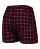 Men's Navy, Red Atlanta Braves Ledger Flannel Boxers