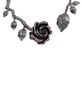 Faux Stone Rose Collar Necklace