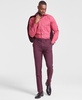 Men's Skinny-Fit Burgundy Wool Blend Suit Pants, Created for Macy's