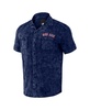 Men's Darius Rucker Collection by Navy Distressed Boston Red Sox Denim Team Color Button-Up Shirt