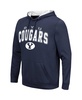 Men's Navy BYU Cougars Resistance Pullover Hoodie