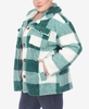 Plus Size Plaid Shacket Jacket