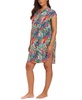 Women's Printed Button-Front Cover-Up Shirt