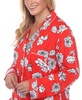 Plus Size Long Sleeve Floral Pajama Set, 2-Piece