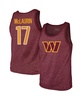 Men's Threads Terry McLaurin Heathered Burgundy Washington Commanders Player Name & Number Tank Top