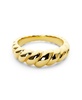 - Gold Twist Ring - Rope Slim