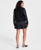 Women's Ponte-Knit Faux-Leather Bomber Jacket, Created for Macy's