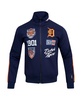 Men's Navy Detroit Tigers Fast Lane Full-Zip Track Jacket