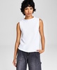 Women's Sleeveless Mock Neck Sweater