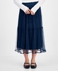 Petite Tulle Midi Skirt, Exclusively at Macy's