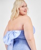 Trendy Plus Size Lace Bow-Back Gown, Created for Macy's