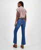 Brand Stripe Cropped Dolman Sleeve Shirt & Sweet Flare Stretch Flare-Leg Jeans