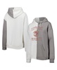 Women's Gray, White Florida State Seminoles Split Pullover Hoodie