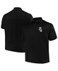 Men's Black Chicago White Sox Big Tall Solid Birdseye Polo Shirt