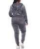 Plus Size Velour Tracksuit Loungewear 2pc Set