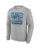 Men's Heather Gray Seattle Seahawks Chance Throwback Fleece Pullover Sweatshirt