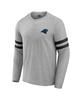 Men's NFL x Darius Rucker Collection by Heather Gray Carolina Panthers Henley Long Sleeve T-shirt