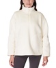 Women's Textured Plush Fleece Half-Zip Jacket