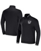 Men's NFL x Darius Rucker Collection by Black Las Vegas Raiders Logo Quarter-Zip Top