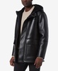 Men's Donohue Faux Leather Fleece-Lined Parka Jacket