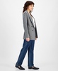 Women's Herringbone Open-Front Faux-Button Blazer, Created for Macy's  