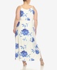 Plus Size Floral Strap Maxi Dress