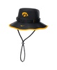 Men's Black Iowa Hawkeyes 2024/25 On-Field Apex Performance Boonie Bucket Hat