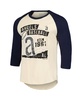 Men's Cream/Navy Los Angeles Angels Raglan 3/4-Sleeve T-Shirt