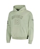 Men's Justin Jefferson Light Green Minnesota Vikings Player Name and Number Pullover Hoodie