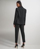 Karl Lagerfeld Women's Bead-Embellished Single-Button Blazer, Contrast-Trim Scalloped-Cuff Blouse & Slim-Leg Ankle Pants