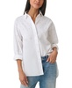 Women's Embellished Button-Down Poplin Blouse