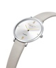 Women's Quartz Genuine Diamond Accents Beige Genuine Leather Watch 38mm