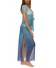 Women's Sunset Ombré Crochet Cover-Up Robe