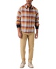 Men's Classic Fit Plaid Button-Front Stretch Flannel Shirt