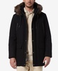 Men's Dawson Hooded Parka with Faux-Leather & Faux-Fur Trim