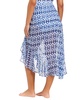 Women's Fine Ikat Chiffon Long Ruffle Pareo