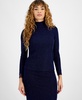 Women's Long-Sleeve Metallic Mock Neck Top, Created for Macy's 