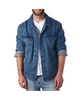 Derek Mens Classic Denim Jacket Casual Button Up Jean Trucker Coat