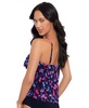 Women's Cherry Bomb Rite Printed Tiered Tankini Top