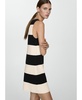 Women's Short-Striped Knitted Dress