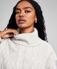 Women's Cable-Knit Turtleneck Sweater, Created for Macy's