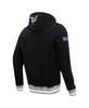 Men's Black Charlotte Hornets Script Tail Pullover Hoodie