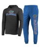 Men's Royal, Charcoal Florida Gators Meter Long Sleeve Hoodie T-shirt and Jogger Pants Set