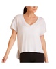 Plus Size V-Neck Indio Rib Tee