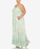 Plus Size Smocked Ruffle Maxi Dress