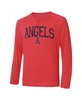 Men's Red Los Angeles Angels Inertia Raglan Long Sleeve Henley T-shirt