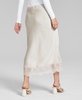 Women's Lace-Trim Pull-On Midi Skirt, Created for Macy's