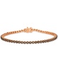 Chocolatier® Chocolate Diamond Tennis Bracelet (1-1/6 ct. t.w.) in 14k Gold (Also Available in Rose Gold)