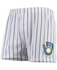 Men's White Milwaukee Brewers Vigor Boxer Shorts