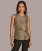 Women's Metallic Sleeveless Top